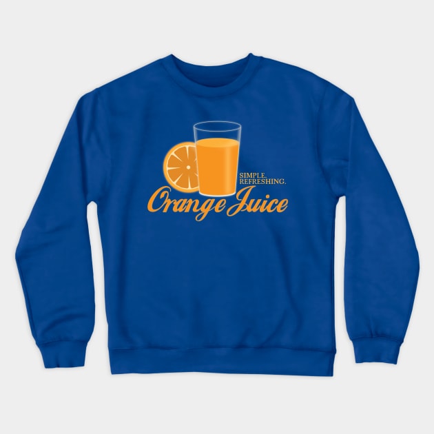 Orange Juice Crewneck Sweatshirt by RehdPanda